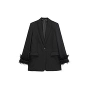 BLAZER BLACK FEATHERS JW